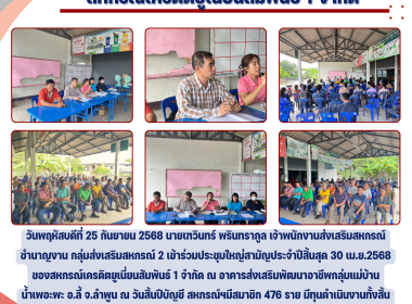 ประชุมใหญ่สามัญประจำปี ของสหกรณ์เครดิตยูเนี่ยนสัมพันธ์ 1 ... Image 8